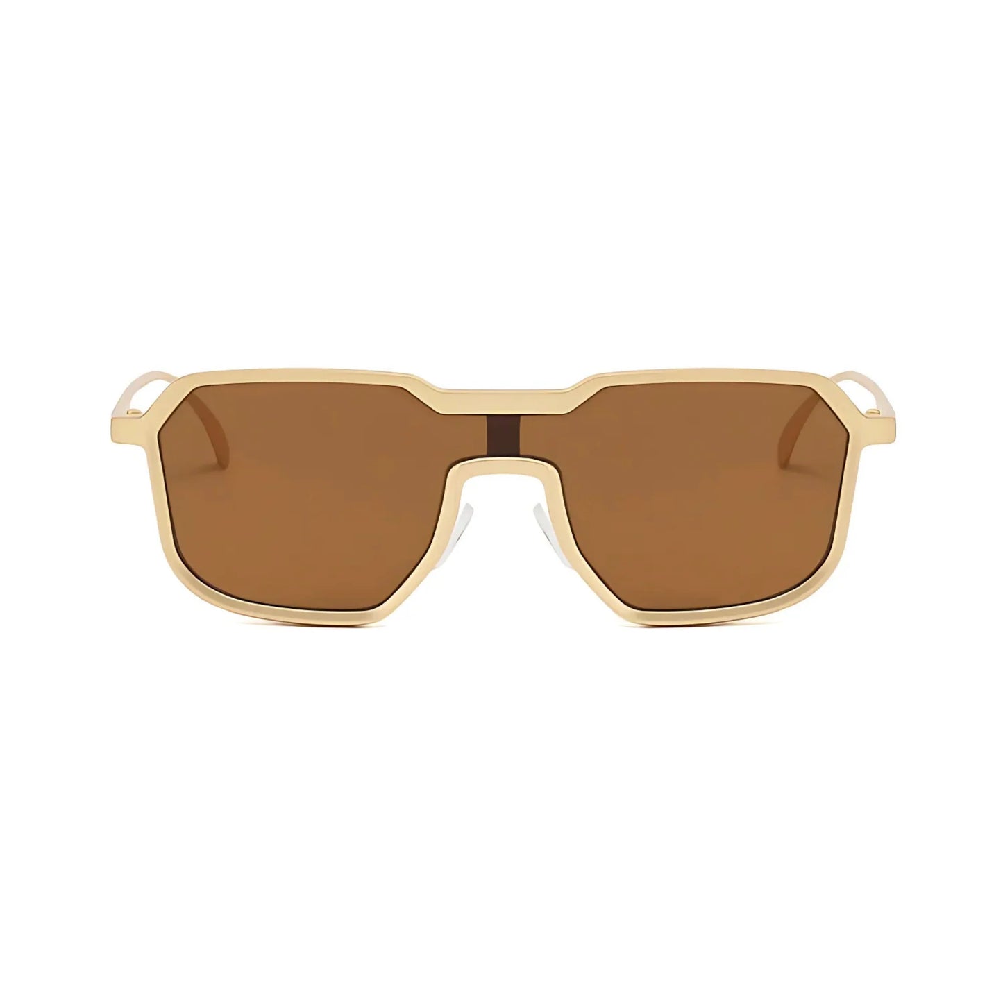 FILZA GLASSES GOLD BROWN RIVALED SUNGLASSES