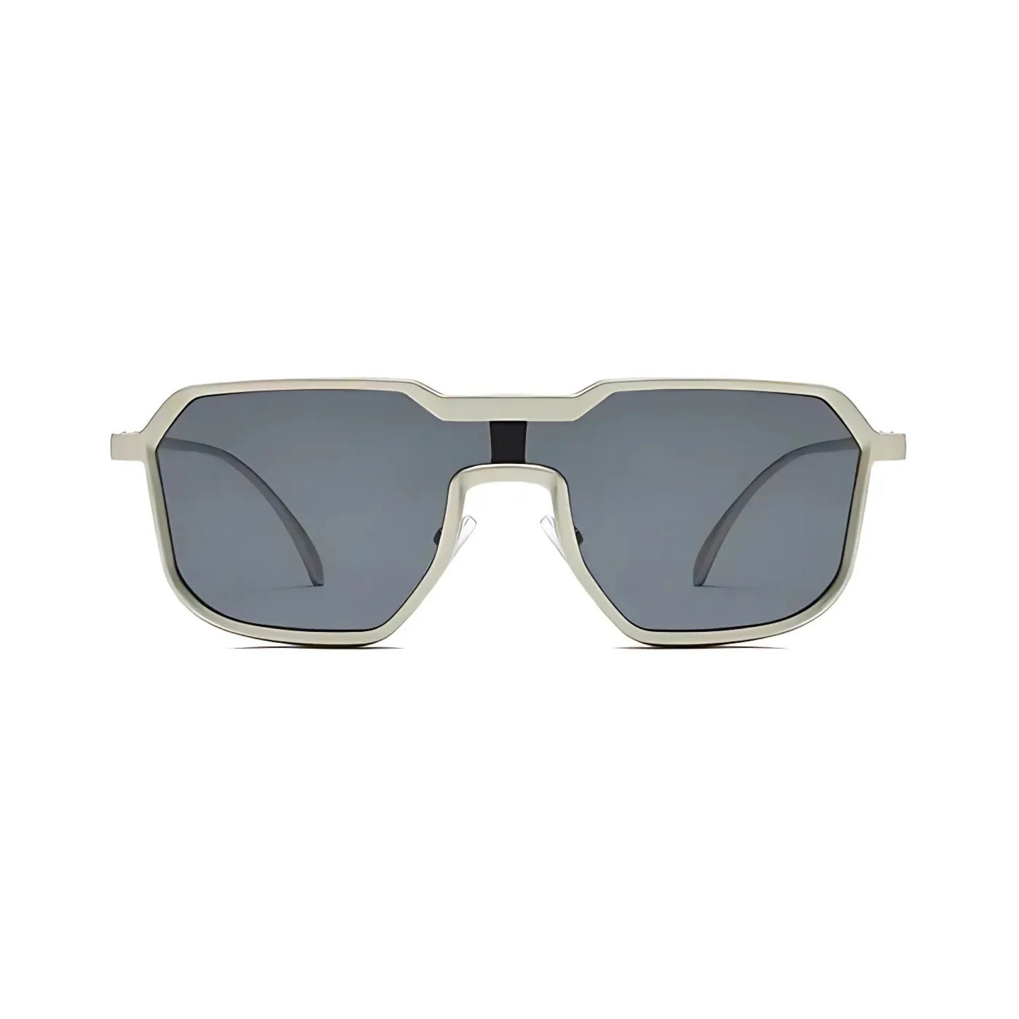 FILZA GLASSES SILVER BLACK RIVALED SUNGLASSES