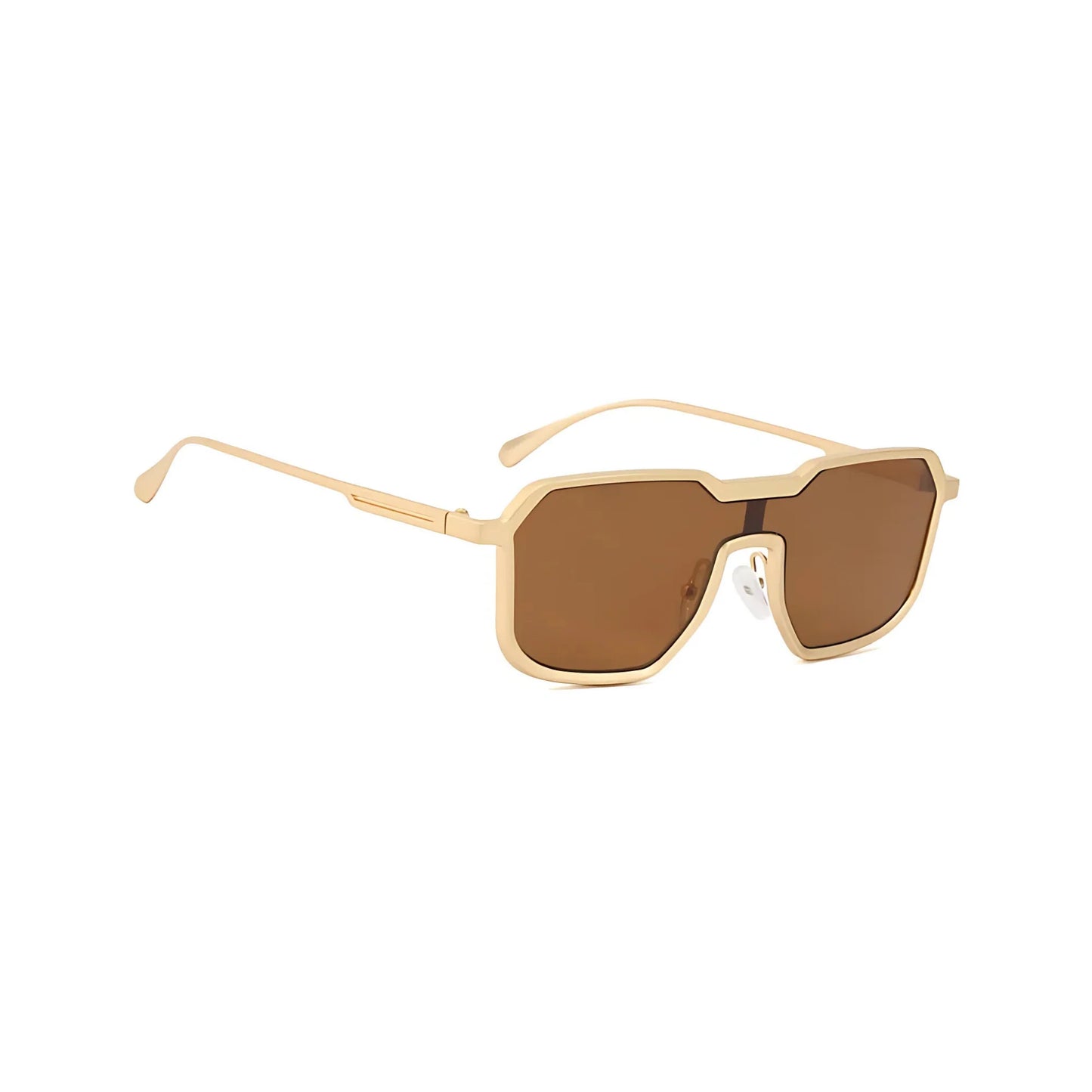 FILZA GLASSES GOLD BROWN RIVALED SUNGLASSES