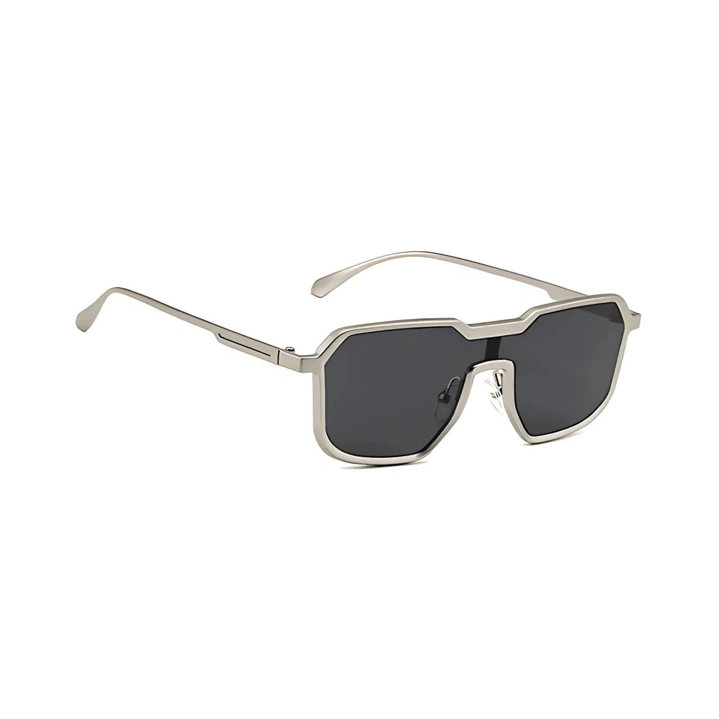 FILZA GLASSES SILVER BLACK RIVALED SUNGLASSES