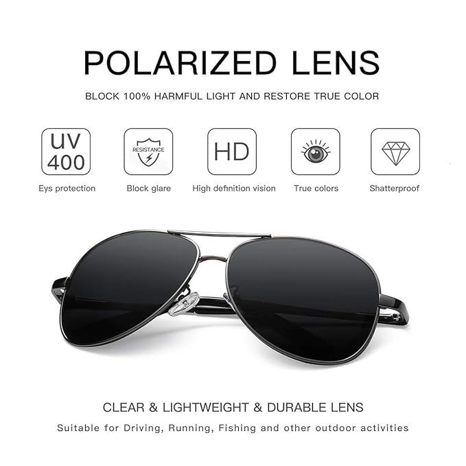 FILZA GLASSES protection premium Polarized Aviator Sunglasses