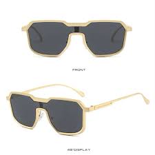 FILZA GLASSES GOLD BLACK RIVALED SUNGLASSES