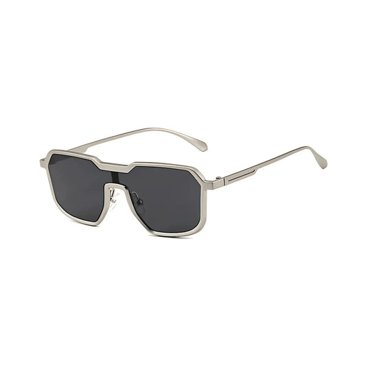 FILZA GLASSES SILVER BLACK RIVALED SUNGLASSES