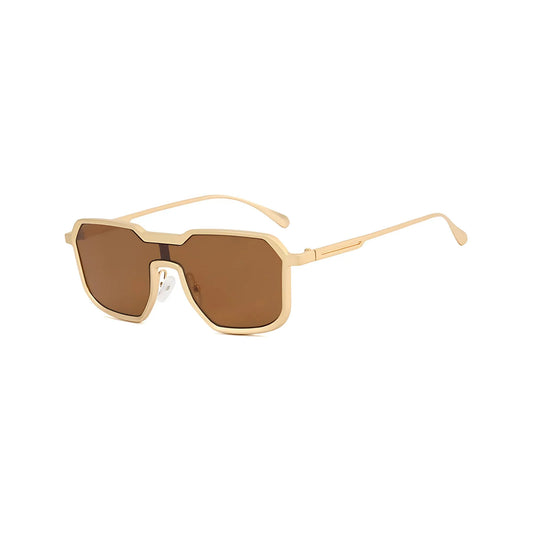 FILZA GLASSES GOLD BROWN RIVALED SUNGLASSES