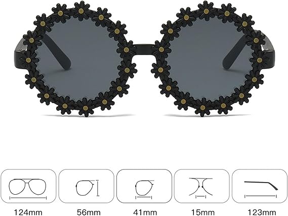 Filza Glasses Daisy Floral Sunglasses For Kids